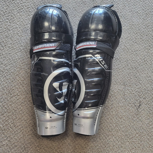 Used Warrior Rise Hockey Shin Guards 16 Inch