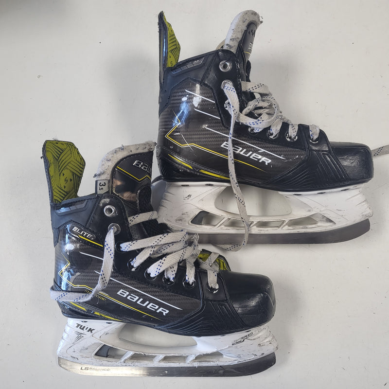 Load image into Gallery viewer, Used Bauer Elite Supreme Hockey Skates - Size Junior 3.5
