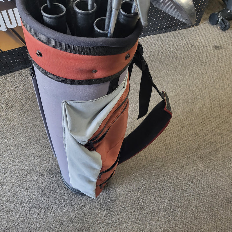 Load image into Gallery viewer, Used Golf set w/Bag Misc. spalding irons w/T driver and misc. Woods
