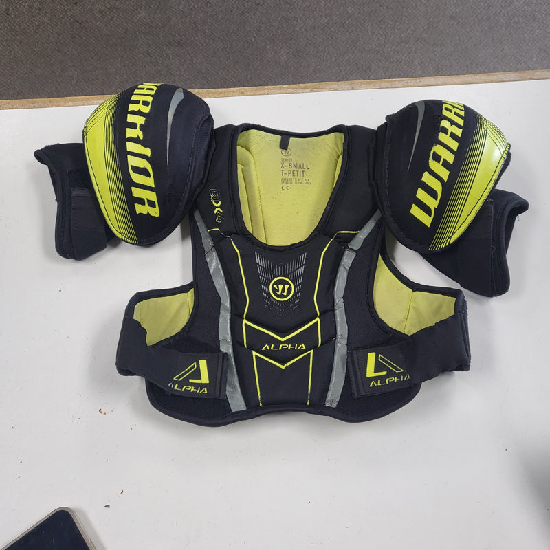 Load image into Gallery viewer, Used Warrior Alpha QX4 Hockey Shoulder Pads X-SMALL T-PETIT
