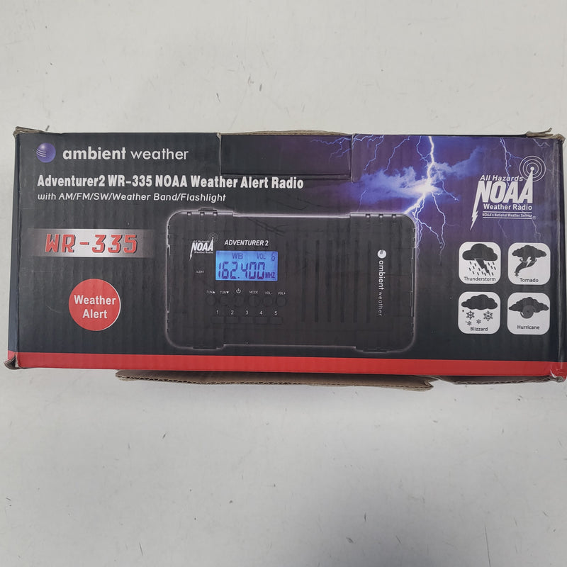Load image into Gallery viewer, Used Ambient Weather Adventurer2 WR-335 NOAA Weather Alert Radio
