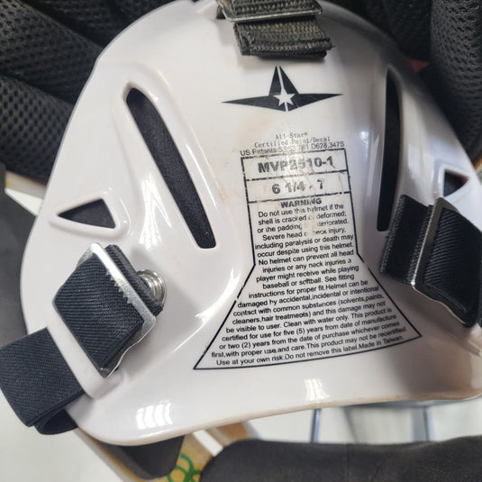 Used All-Star System 7 Catchers Helmet MVP2500/MVP2510 Series I-Bar Vision Cage