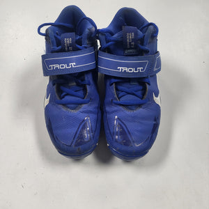 Used Nike Mike Trout Size 4Y Royal Blue Baseball Cleats