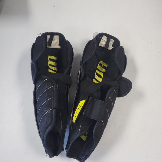 Used Warrior Alpha DX3 Shin Pads Jr. 11" Shin Guards