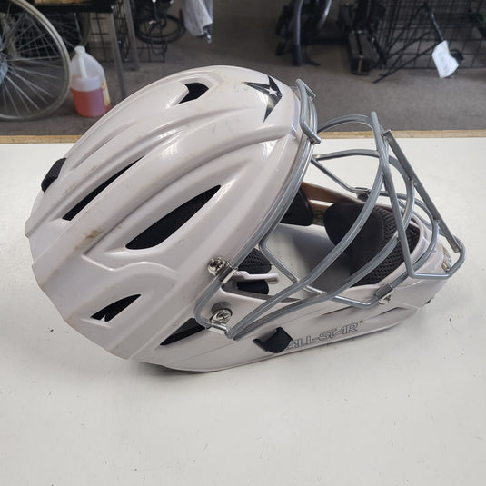 Used All-Star System 7 Catchers Helmet MVP2500/MVP2510 Series I-Bar Vision Cage