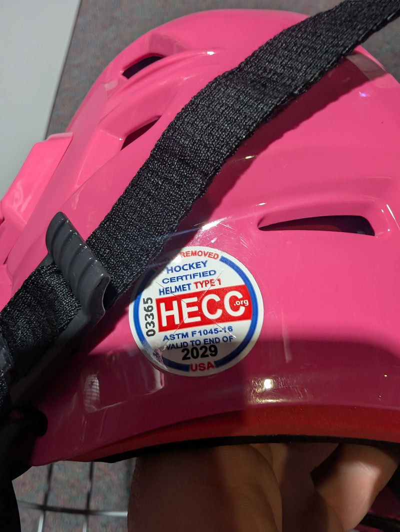 Load image into Gallery viewer, Used CCM Tacks 70 Youth Hockey Helmet Combo
