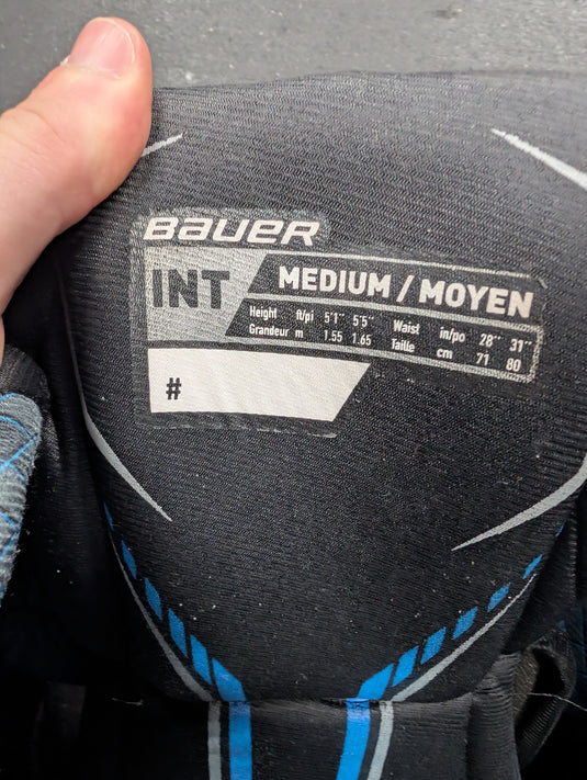 Used Bauer X Int. Medium Hockey Pants