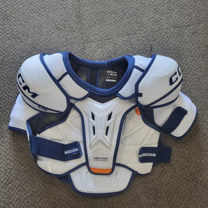 Used CCM Tacks Vector Premier Hockey Shoulder Pads Senior Large