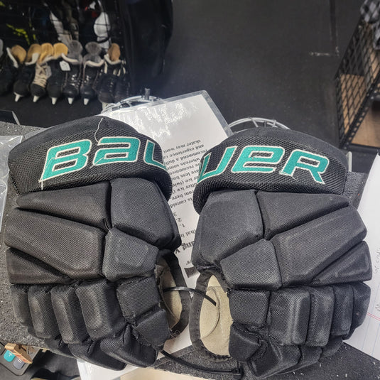 Used Bauer Vaper Elite Tacoma Rockets Hockey Gloves 10" - 25cm