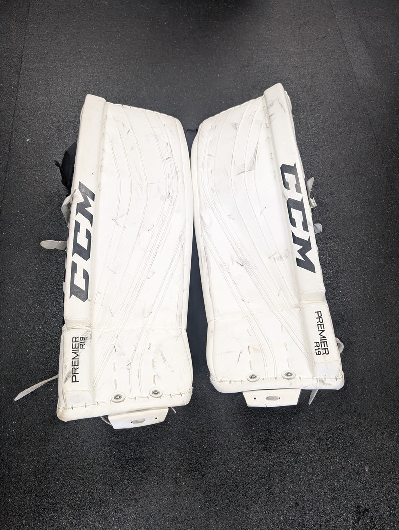 Load image into Gallery viewer, Used CCM Premier R1.9 34+1&quot; Senior Hockey Goalie Leg Pads
