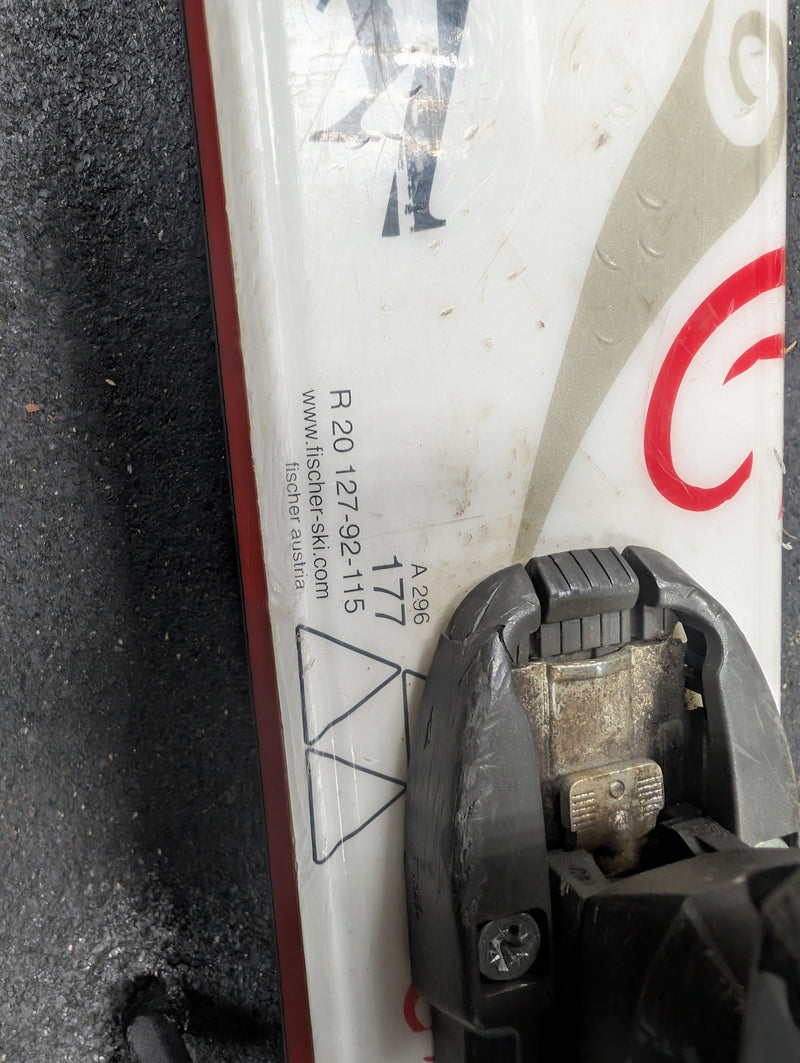 Load image into Gallery viewer, Used Fischer Kehua 92 Downhill Skis 177
