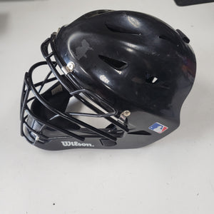 Used Wilson WTA558000 Small Catchers Helmet Black 6"-7"
