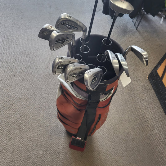 Used Golf set w/Bag Misc. spalding irons w/T driver and misc. Woods