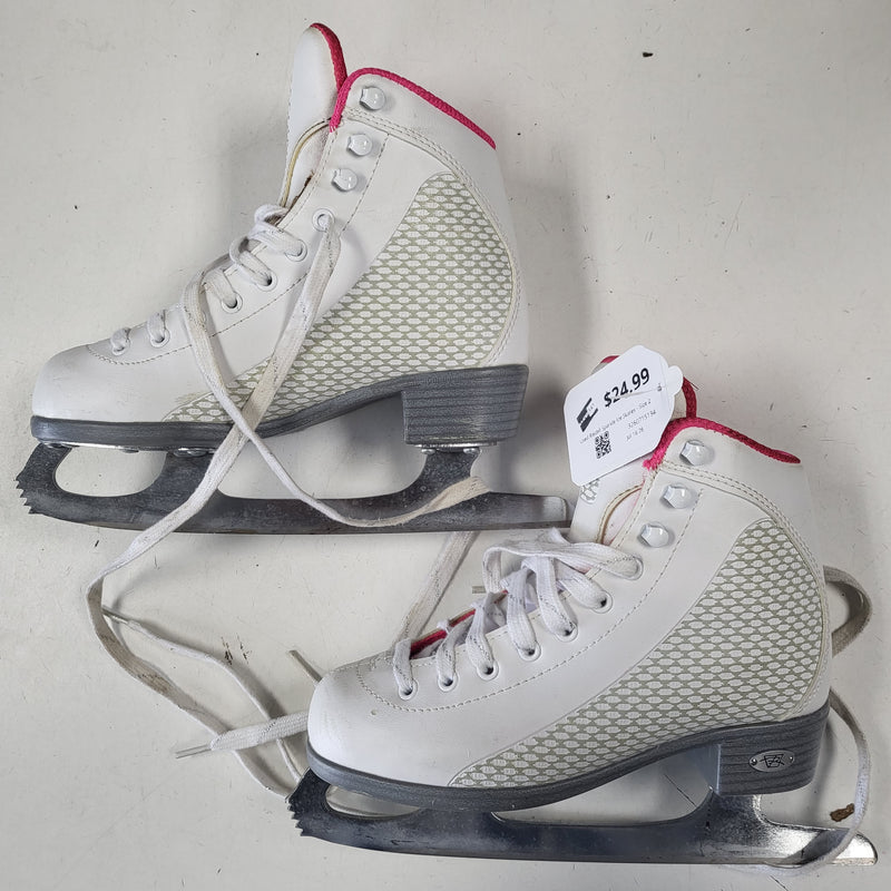 Load image into Gallery viewer, Used Riedell Sparkle Ice Skates - Size 2
