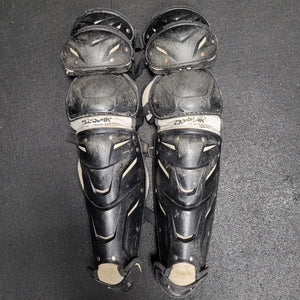 Used All-Star LG1216S7 catcher's shin guards - 24" length