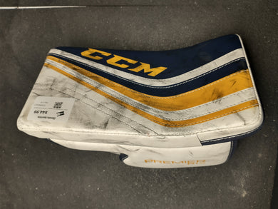 Used CCM Premier R1.5 Regular Jr. Hockey Goalie Blocker