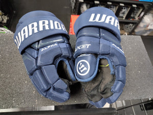 Used Warrior Alpha LX3T Hockey Gloves 12"