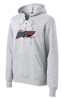 Tacoma Rockets  Mountain Logo Adult Hockey Lace Hoodie