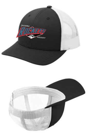 Load image into Gallery viewer, Tacoma Rockets Mountain Logo Snapback Trucker Cap
