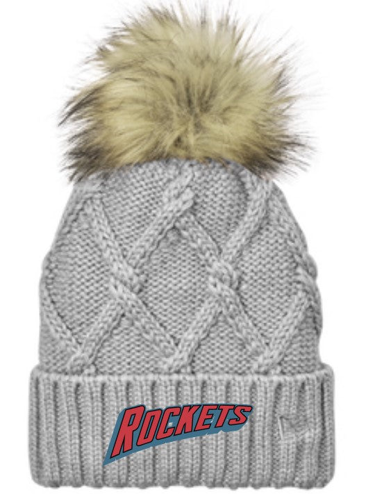 Load image into Gallery viewer, Tacoma Rockets Faux Fur Beanie
