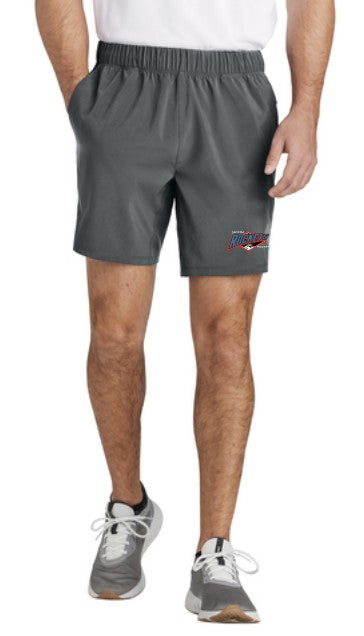 Load image into Gallery viewer, Tacoma Rockets Adult Repeat 7 Inch Shorts (Mandatory - Black)
