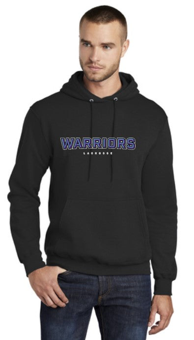 Warriors Lacrosse Cotton/Poly Adult Hoodie