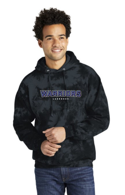 Warriors Lacrosse Adult Crystal Tie-Dye Hoodie