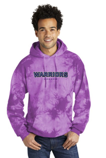 Warriors Lacrosse Adult Crystal Tie-Dye Hoodie