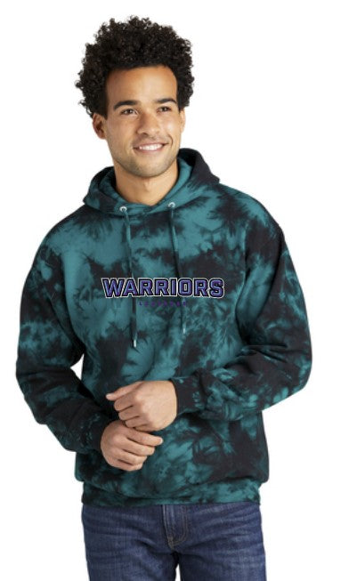 Warriors Lacrosse Adult Crystal Tie-Dye Hoodie