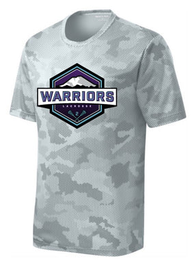 Warriors Lacrosse White Camohex Performance Tshirt