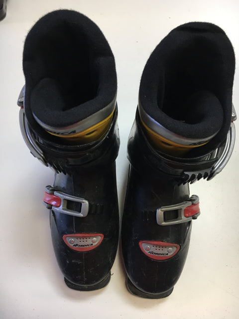 Load image into Gallery viewer, Used Nordica Super 0.3 Black/Red/Yellow Size 24.5 Downhill Ski Boots
