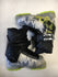 Used Dalbello Menace 1.0 White/Black/Green Size 17.5 Downhill Ski Boots