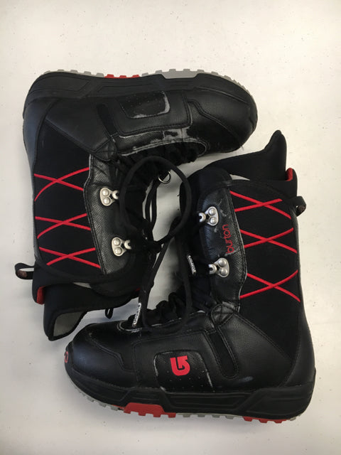 Load image into Gallery viewer, Burton MOTO Black/Red Womens Size 7 Used Snowboard Boots
