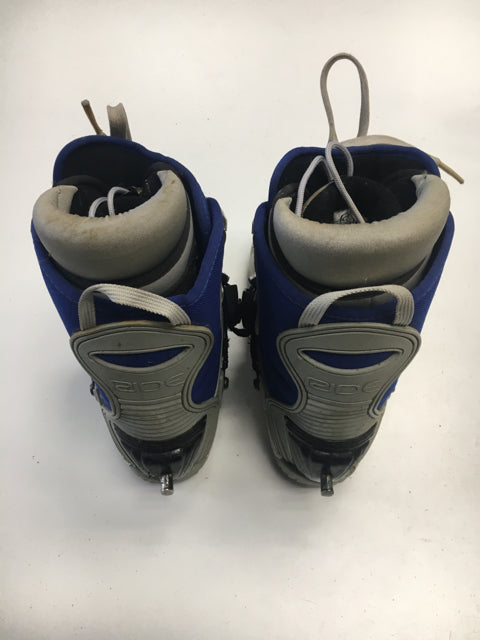 Load image into Gallery viewer, Used Ride Step In Gray/Blue Womens Size 7 Step-In Snowboard Boots
