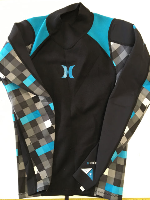 Hurley Used Black/Blue/Gray Sr Size Specific XS Wetshirt