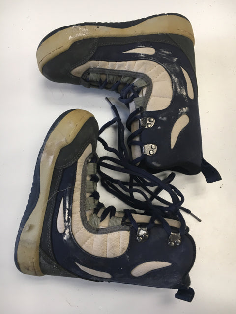 Load image into Gallery viewer, Used Vision Gravity Blue/Grey JR Size 3 Snowboard Boots
