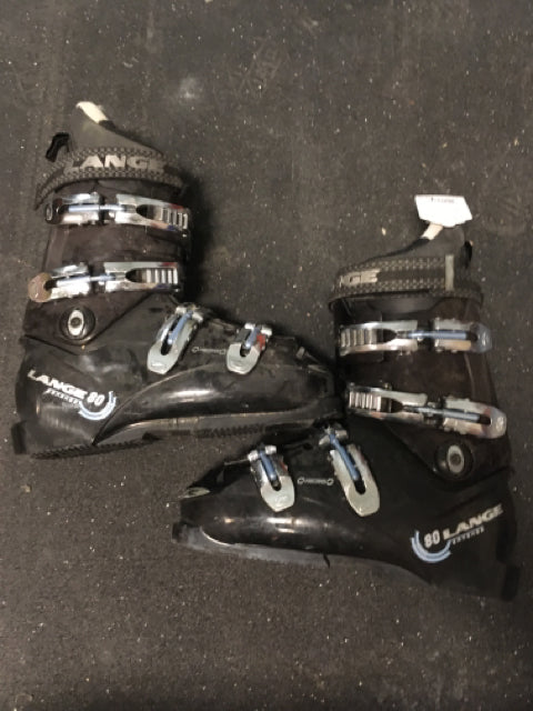 Load image into Gallery viewer, Lange 80 Banshee Black Size 298mm Used Downhill Ski Boots
