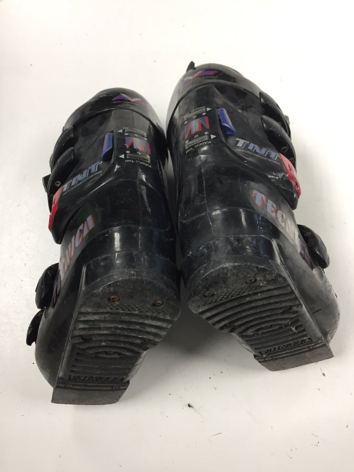 Load image into Gallery viewer, Tecnica TNT Carbon Tech Black/Red/Blue Size 267 mm Used Downhill Ski Boots
