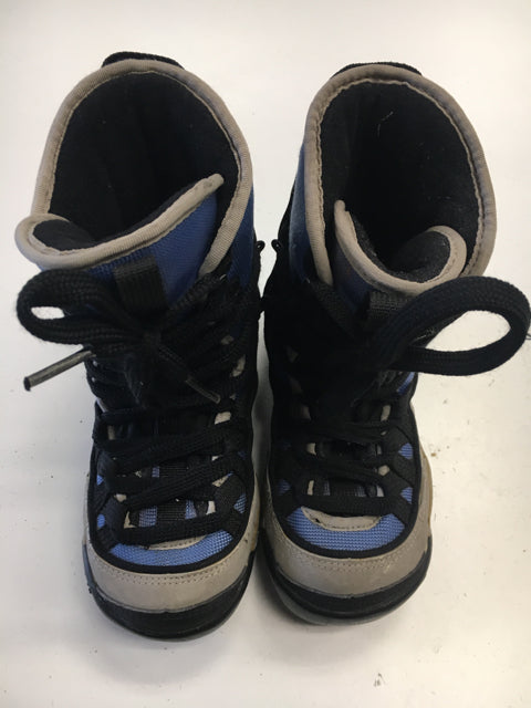 Load image into Gallery viewer, Used Shimano Clicker Blue/Black/Grey Mens Size 1 Snowboard Boots
