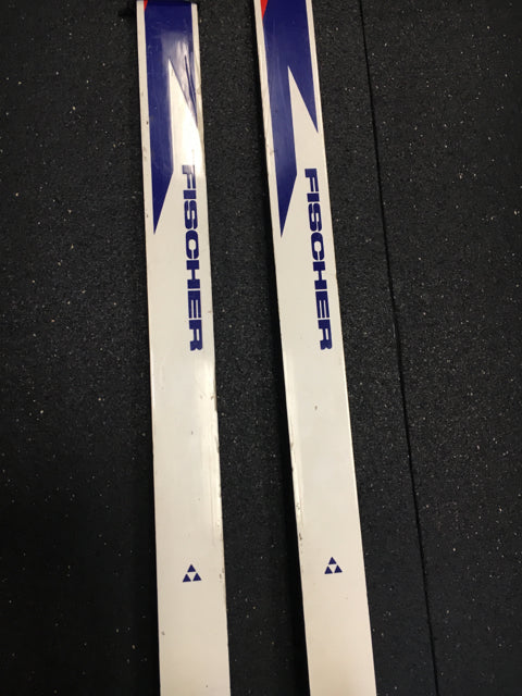 Load image into Gallery viewer, Used Fischer Europa Glass White/Blue Length 210cm Cross Country Skis
