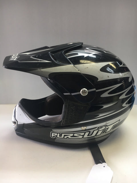 Pursuit MX4 Black/Grey Medium Used Motocross helmet