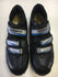 Used Shimano SPD Black/Blue/Silver Sr 8.5 Biking Shoes