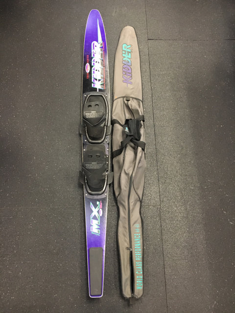 Load image into Gallery viewer, Kidder Tour Series MX 7.0 Black/Purple Length 67&quot; Used Water Skis
