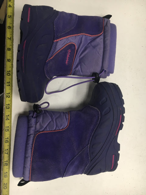 Columbia Bugabarn Too Purple Youth Size 12 Used Boots