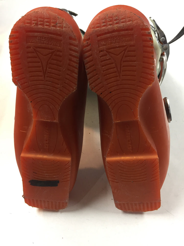 Load image into Gallery viewer, Atomic Nuke Orange Size 294mm Used Downhill Ski Boots
