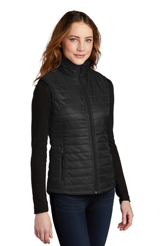 Load image into Gallery viewer, STARS Ladies Packable Puffy Vest
