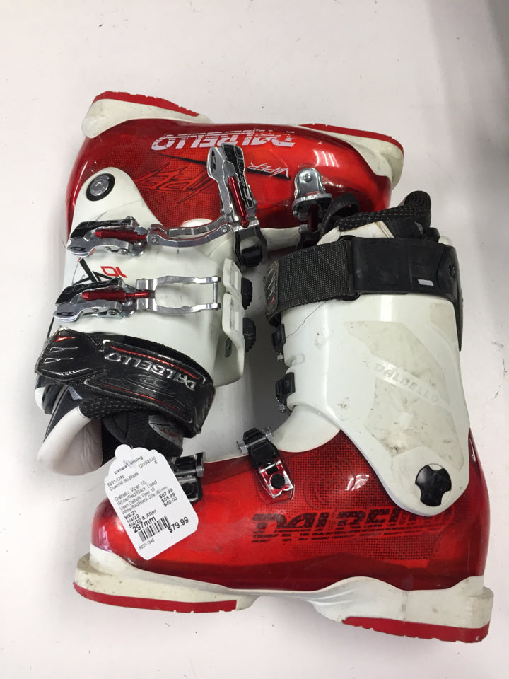 Load image into Gallery viewer, Dalbello Viper 10 White/Red/Black Size 297mm Used Downhill Ski Boots
