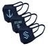 Levelwear Seattle Kraken 3 Pack Navy Sr Cloth Facemask