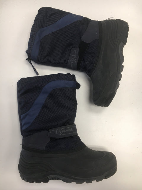 Load image into Gallery viewer, Used kamik Black/Blue Size 6 Winter Boots
