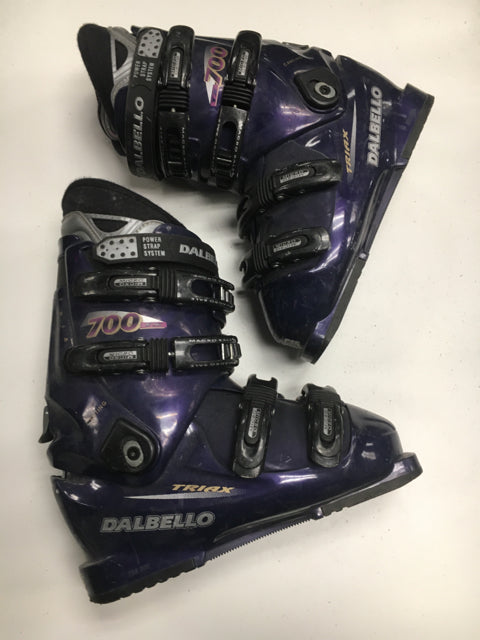 Load image into Gallery viewer, Used Dalbello 700 TX Purple/Black Size 25 Downhill Ski Boots
